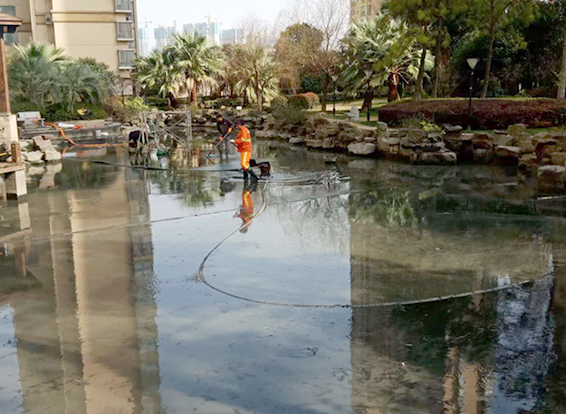 定边景观池淤泥清理